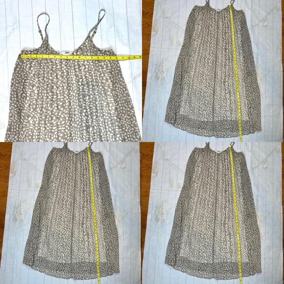 Fossil Solid Fold Dress Spaghetti Strap Fit-Flare Swing Women’s Small - Picture 12 of 16